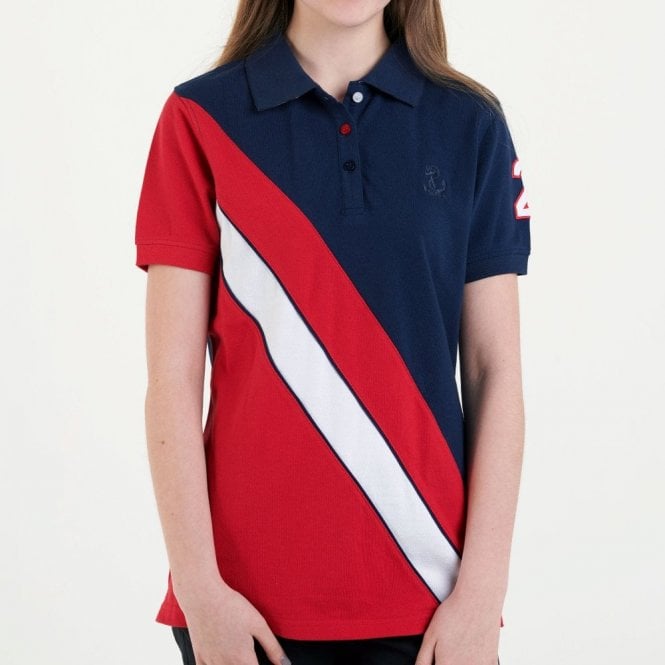 Hazy Blue Womens Short Sleeve Polo Shirt - Chole II - Just £14.99! Shop now at Warwickshire Clothing.
