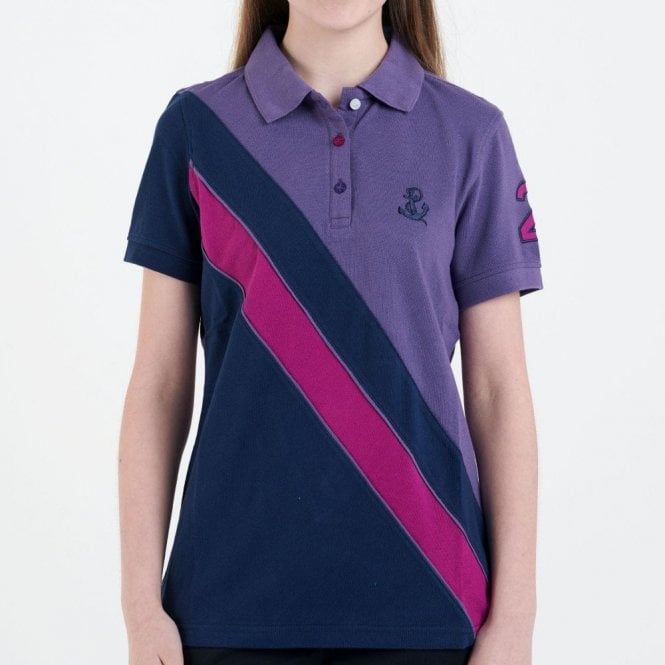 Hazy Blue Womens Short Sleeve Polo Shirt - Chole II - Just £14.99! Shop now at Warwickshire Clothing.