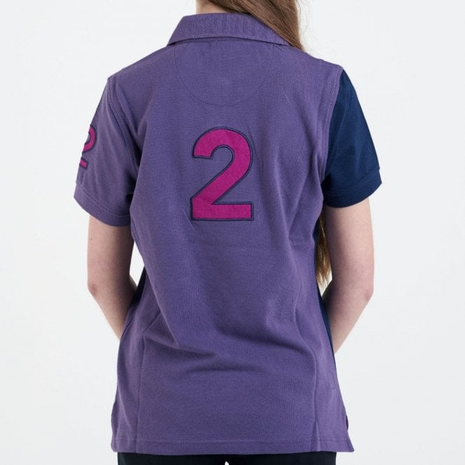 Hazy Blue Womens Short Sleeve Polo Shirt - Chole II - Just £14.99! Shop now at Warwickshire Clothing.