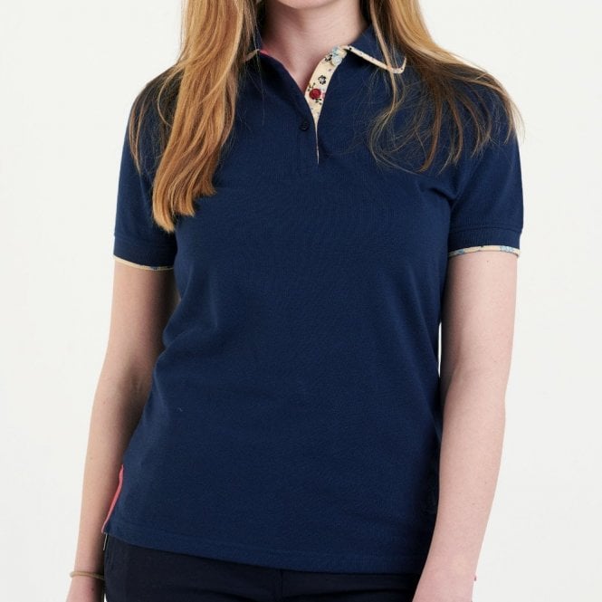 Hazy Blue Womens Short Sleeve Polo Shirt - Bella - Just £14.99! Shop now at Warwickshire Clothing.