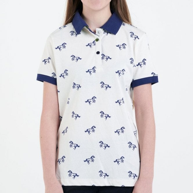 Hazy Blue Womens Cotton Short Sleeve Polo Shirt - Poppy - Just £14.99! Shop now at Warwickshire Clothing.