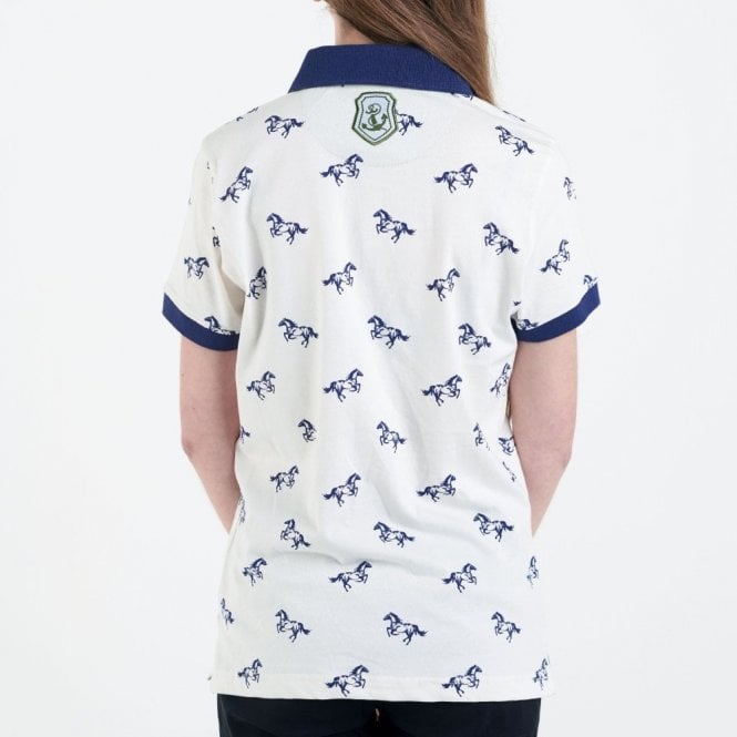 Hazy Blue Womens Cotton Short Sleeve Polo Shirt - Poppy - Just £14.99! Shop now at Warwickshire Clothing.