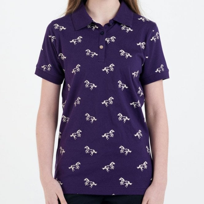 Hazy Blue Womens Cotton Short Sleeve Polo Shirt - Poppy - Just £14.99! Shop now at Warwickshire Clothing.