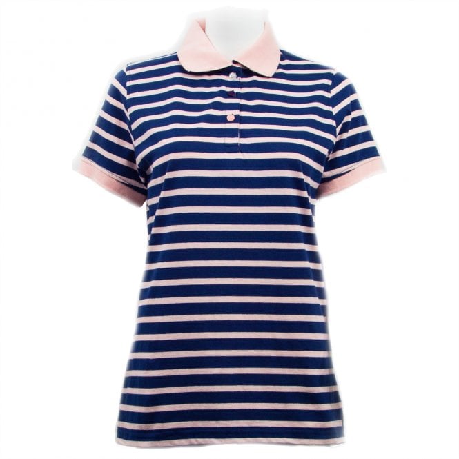 Hazy Blue Womens Short Sleeve Polo Shirt - Zoe - Just £14.99! Shop now at Warwickshire Clothing.
