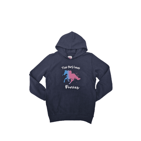 Hazy Blue Kids Pullover Pony Hoodie - Pony - Emma - Just $14.99! Shop now at Warwickshire Clothing. Free Dellivery.