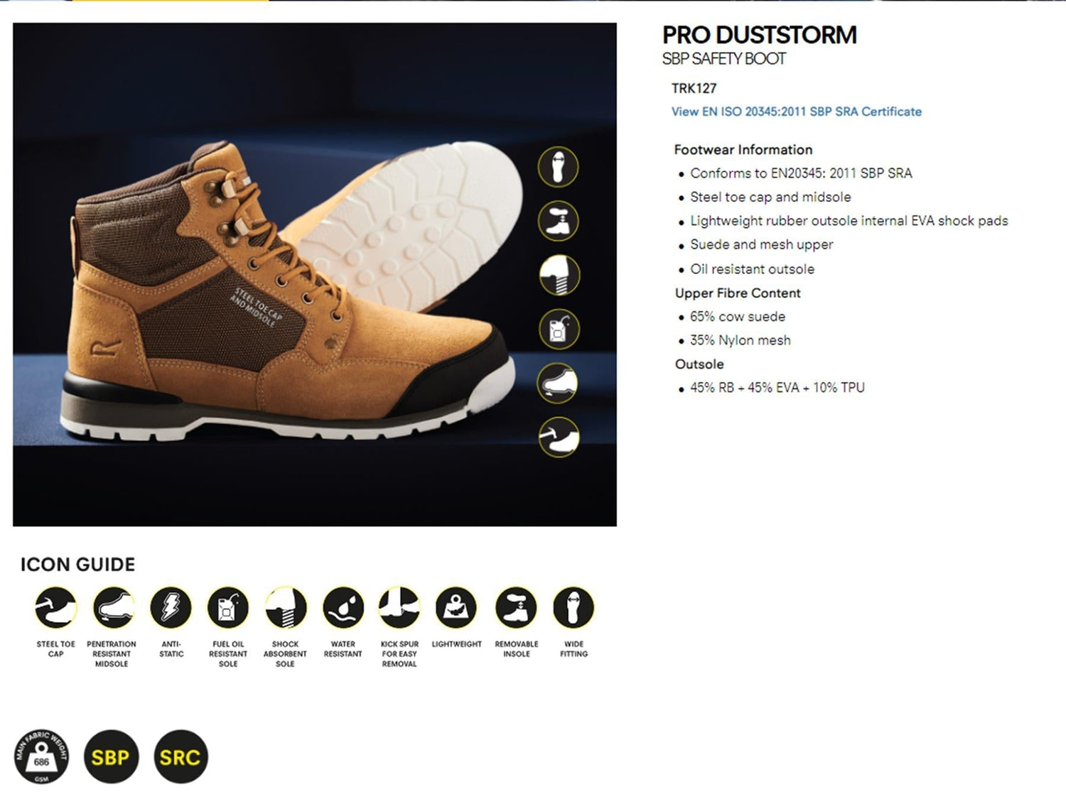 Regatta Mens Work Safety Protective Shoes Steel Toe Boots Workwear - Just £32.99! Shop now at Warwickshire Clothing.