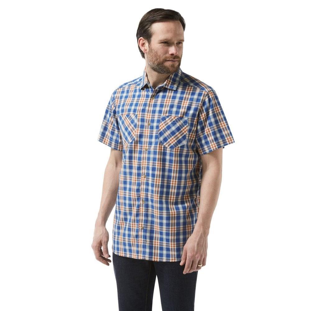 Craghoppers Mens Jamieson Short Sleeve Check Shirt UPF Protection - Just £19.99! Shop now at Warwickshire Clothing.