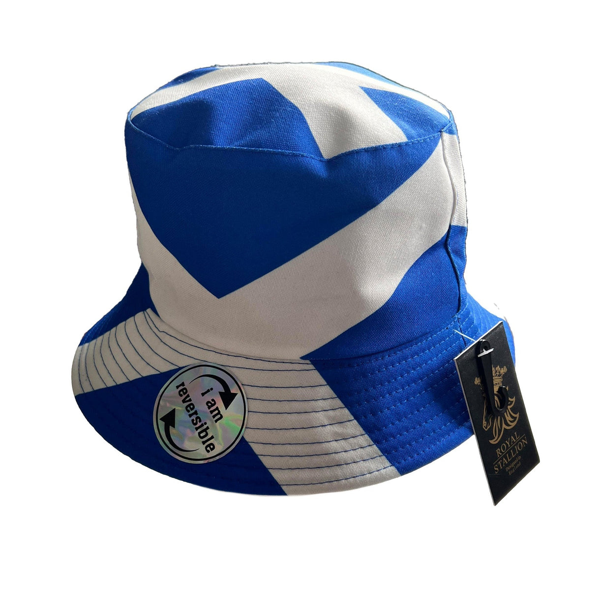 Scottish Adults Bucket Hat | Scottish Flag Reversible - Just £6.99! Shop now at Warwickshire Clothing.