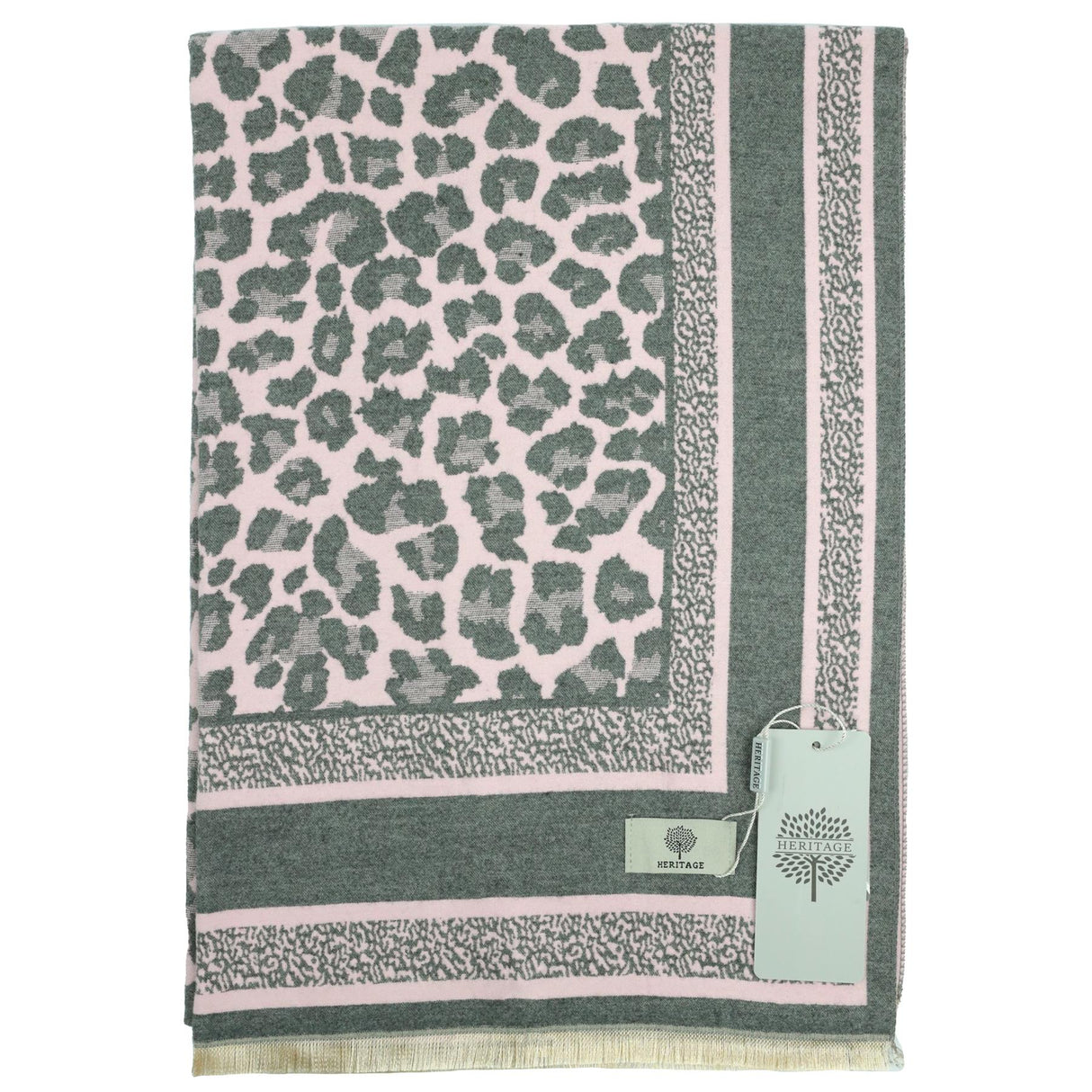 Heritage Warm Cashmere Pashmina Soft Feel Scarves - Leopard - Just £13.99! Shop now at Warwickshire Clothing.