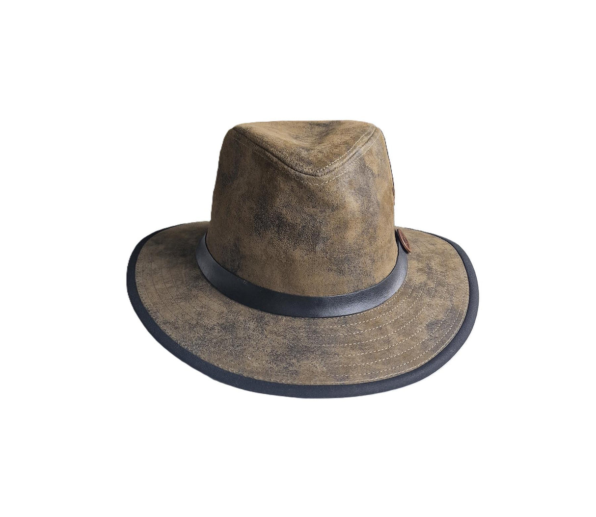 Eureka Mens Stockade Leather Fedora Style Formal Hat - Just £34.99! Shop now at Warwickshire Clothing.
