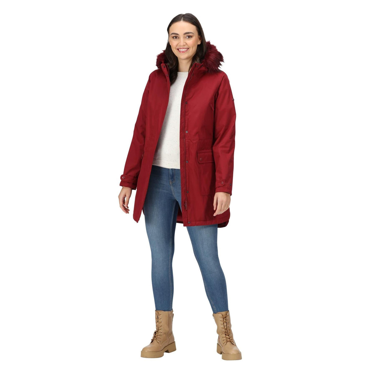 Regatta Womens Sabinka Fur Trim Waterproof Insulated Parka Coat - Just £39.99! Shop now at Warwickshire Clothing.