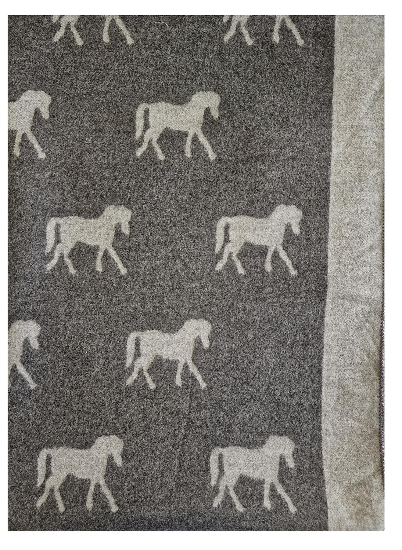 Hazy Blue Pashmina feel Luxury Ladies Womens Scarf - Horse - Just £13.99! Shop now at Warwickshire Clothing.