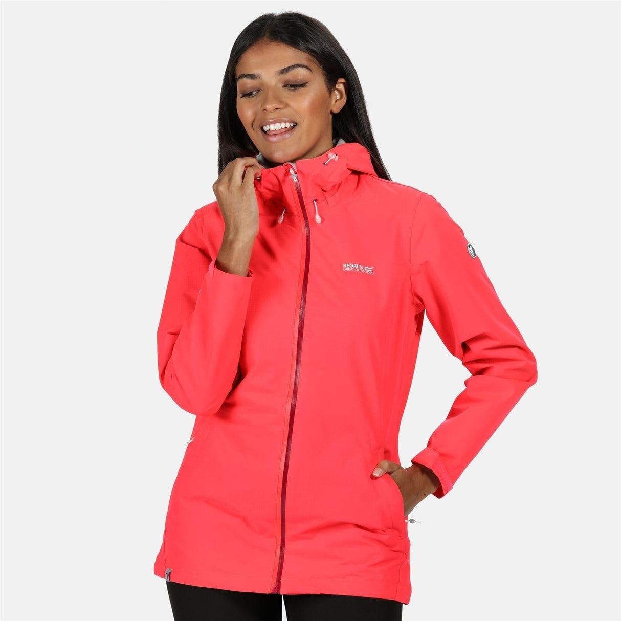 Regatta Womens Hamara III Lightweight Hooded Waterproof Jacket - Just £29.99! Shop now at Warwickshire Clothing.