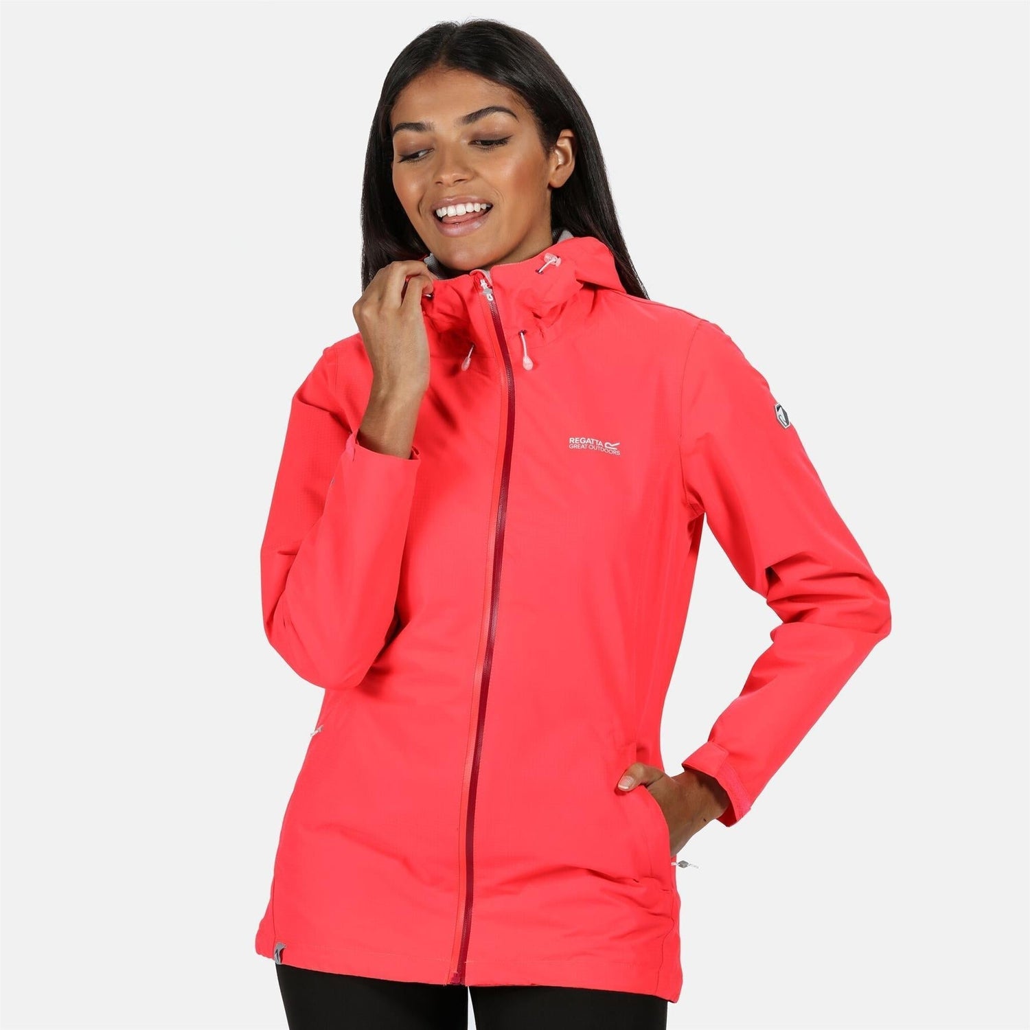 Regatta Womens Hamara III Lightweight Hooded Waterproof Jacket - Just £29.99! Shop now at Warwickshire Clothing.