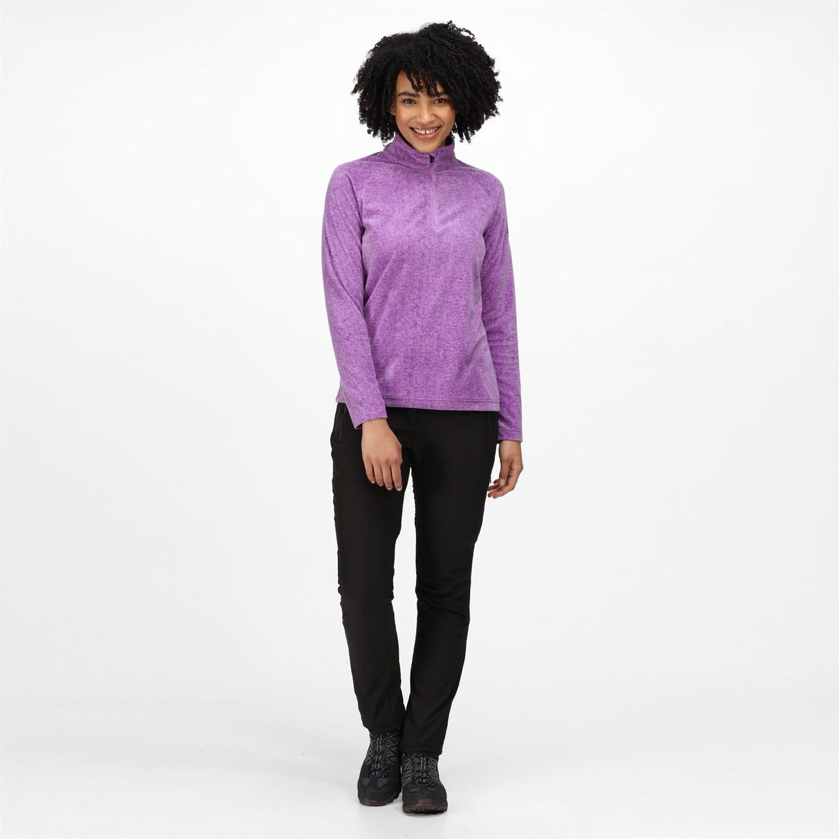 Regatta Womens Pimlo Half Zip Velour Fleece Sweater Pullover Jumper - Just £14.49! Shop now at Warwickshire Clothing.