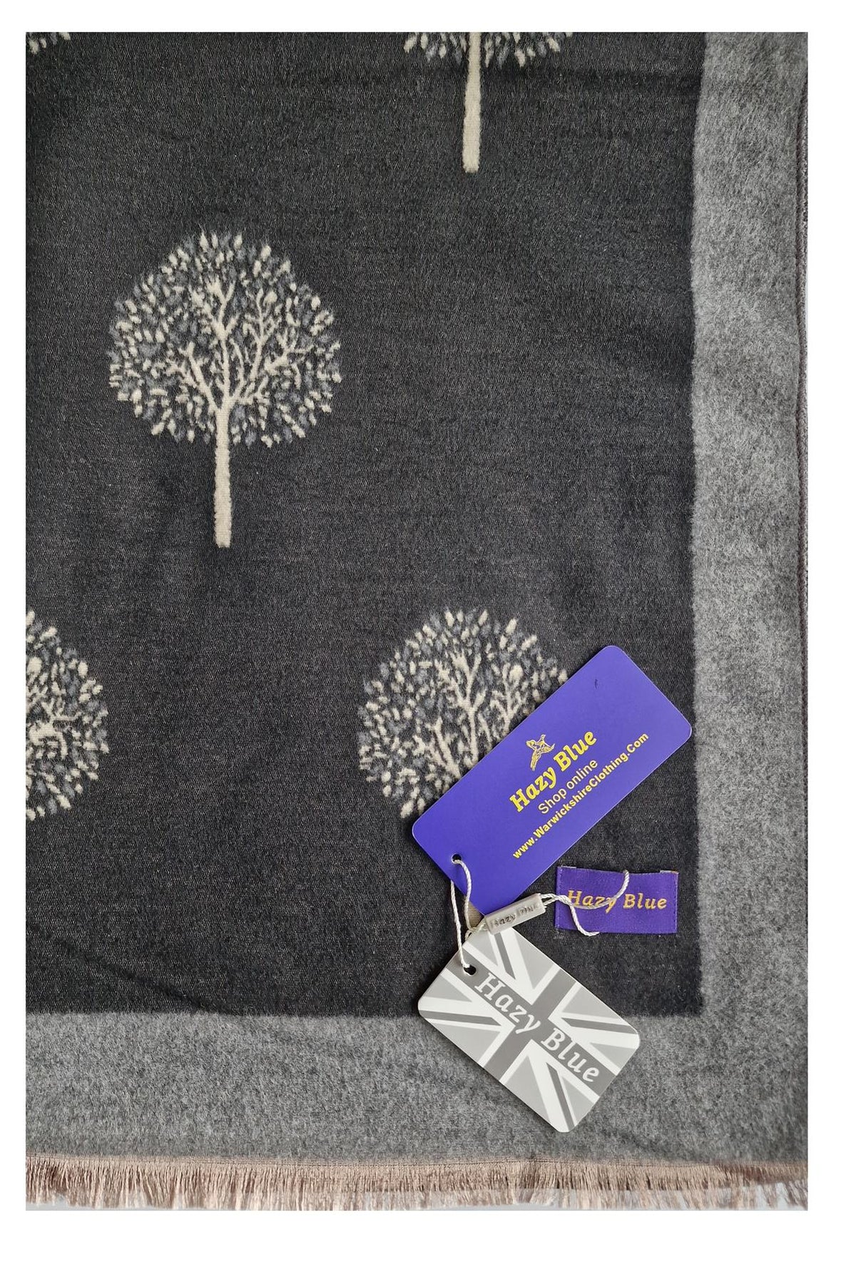 Hazy Blue Tree Of Life Scarfs - Just £13.99! Shop now at Warwickshire Clothing.