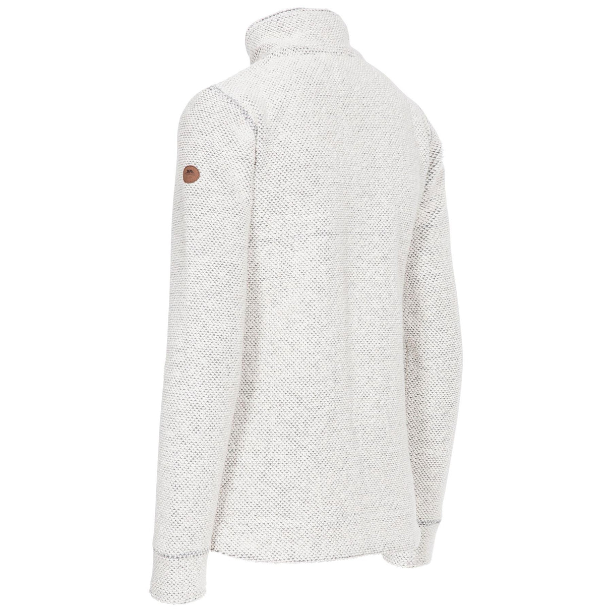 Trespass Womens Ronette Textured Knitted 1/2 Zip Fleece Jacket Off White - Just £34.99! Shop now at Warwickshire Clothing.
