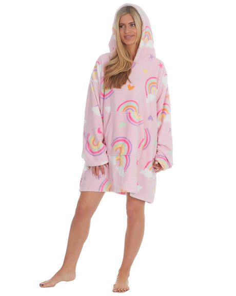 Ladies Oversized Huggable Hoodie Blanket with Big Hood - Just $18.99! Shop now at Warwickshire Clothing. Free Dellivery.