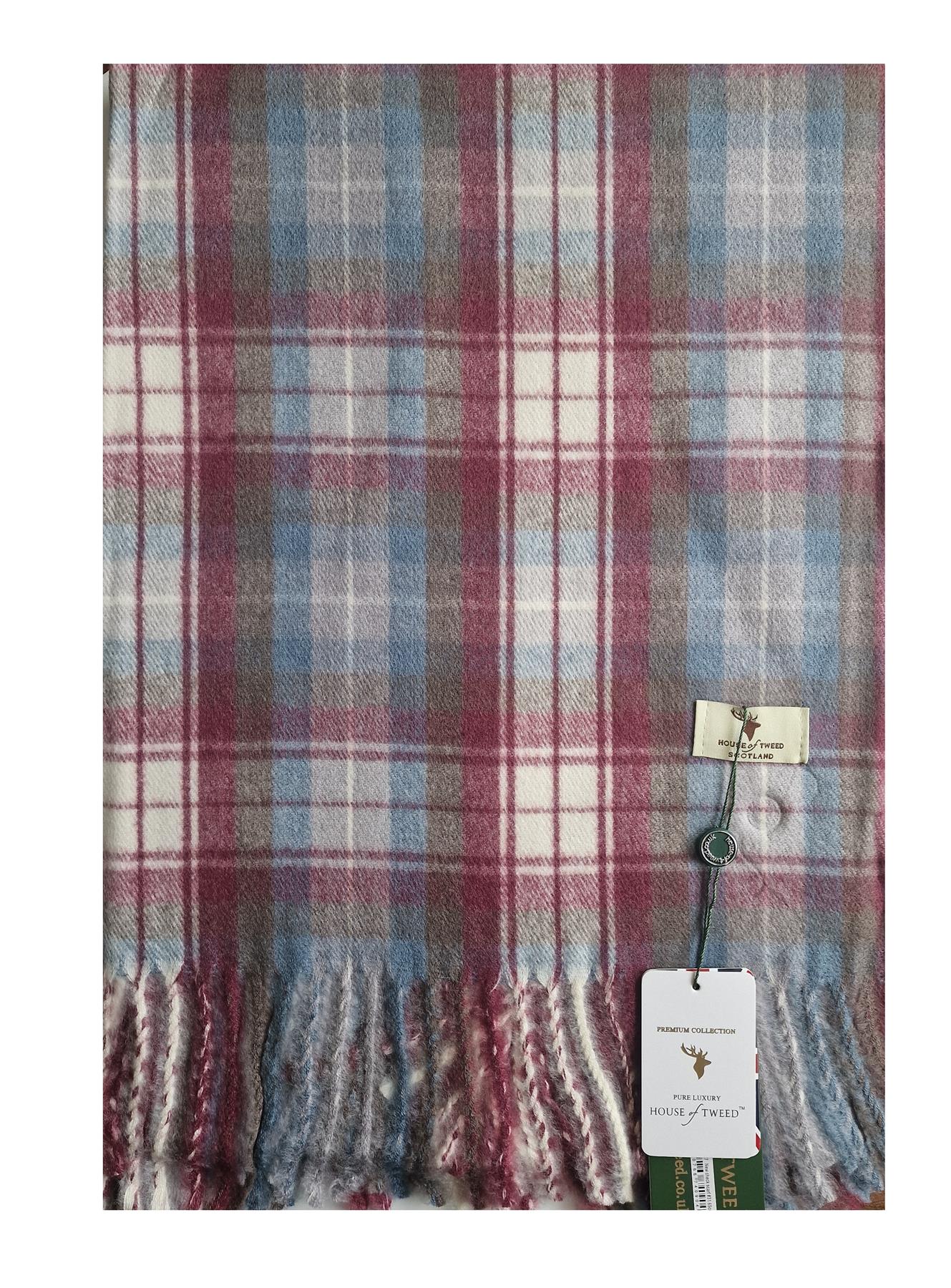 House Of Tweed Womens Soft Tartan Scarf - Just £14.99! Shop now at Warwickshire Clothing.