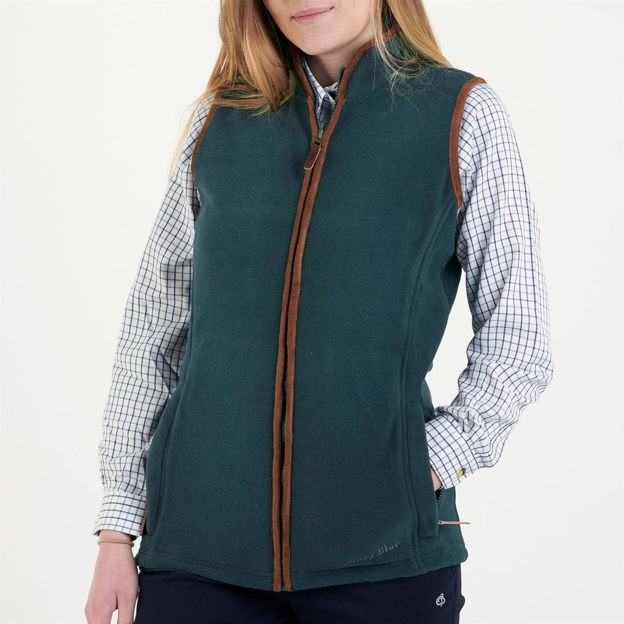 Hazy Blue Womens Sofia Full Zip Fleece Bodywarmer - Just £22.99! Shop now at Warwickshire Clothing.
