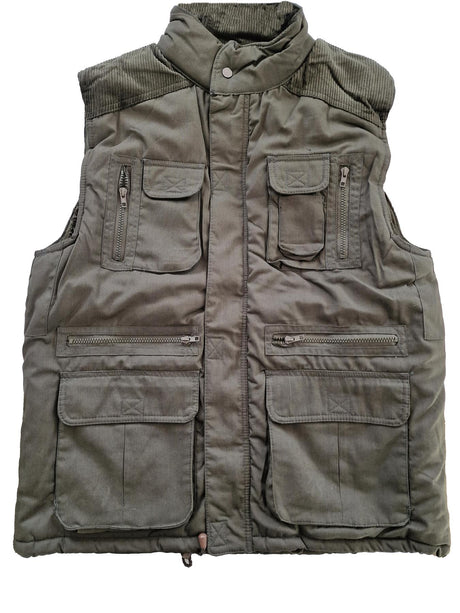 Hazy Blue Mens multi pocket Body Warmer Stalker heavy duty padded gilet - Just £24.99! Shop now at Warwickshire Clothing.