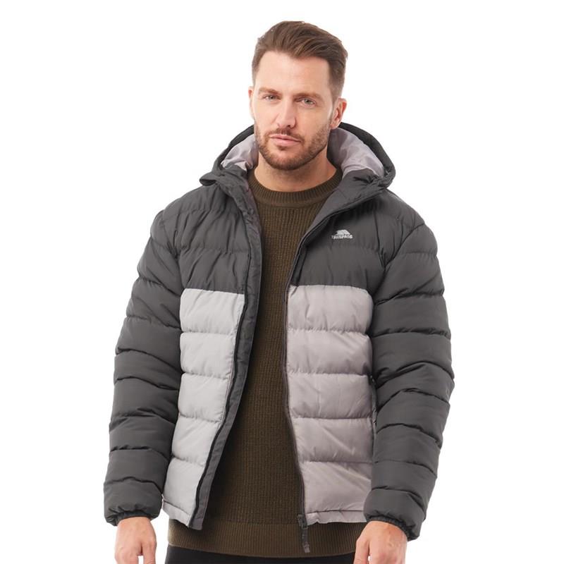 Trespass Mens Oskar Padded Water & Wind Resistant Hooded Padded Jacket - Just £34.99! Shop now at Warwickshire Clothing.