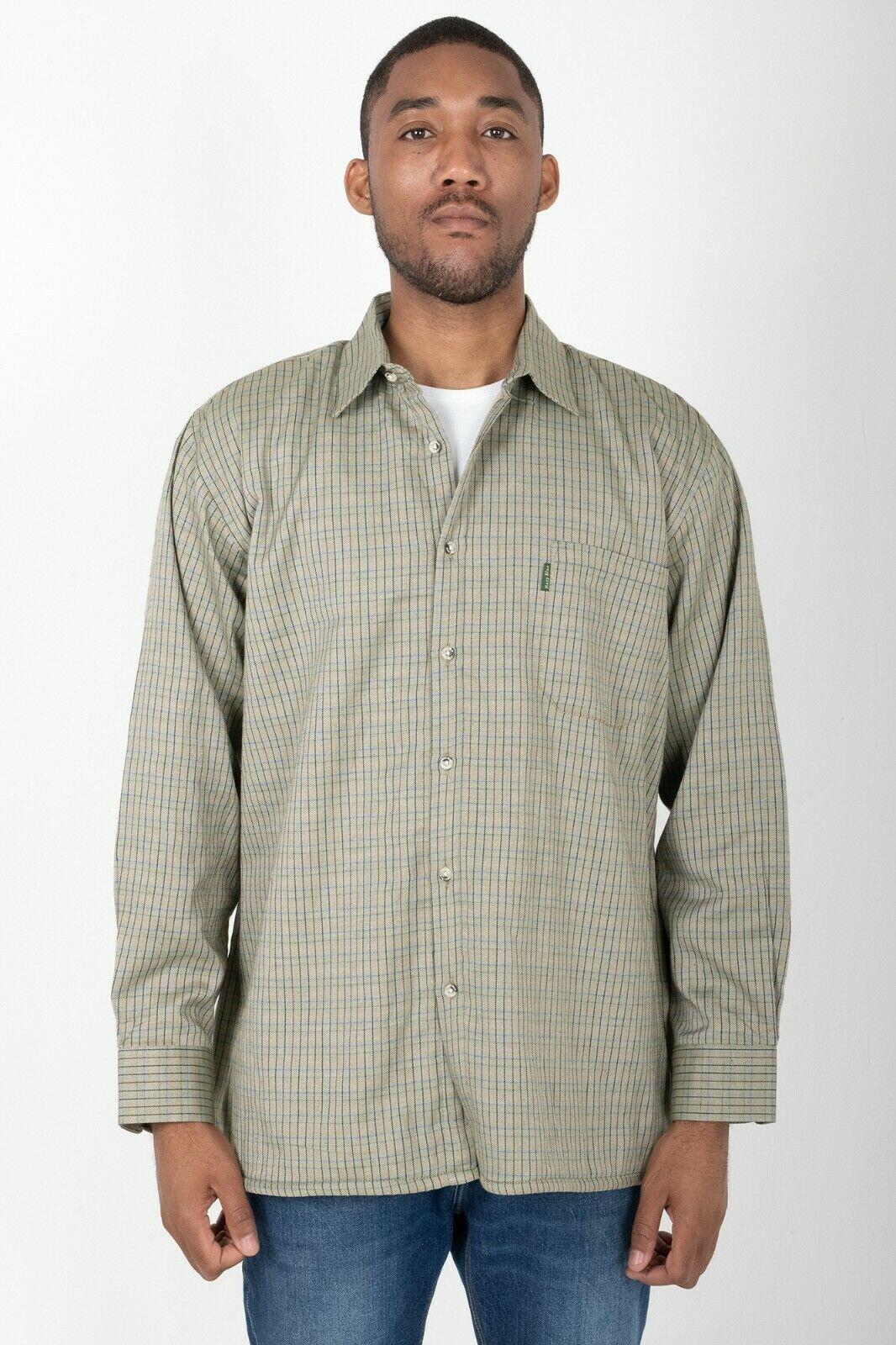 Hazy Blue Mens Long Sleeve Country Check Shirt - Fleece Lined - Just £24.99! Shop now at Warwickshire Clothing.