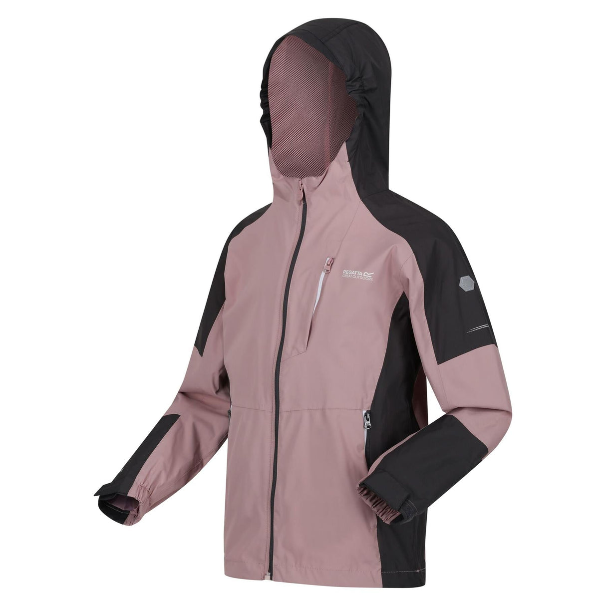 Regatta Kids Calderdale II Waterproof Hooded Zip Pocket Jacket - Just £24.99! Shop now at Warwickshire Clothing.