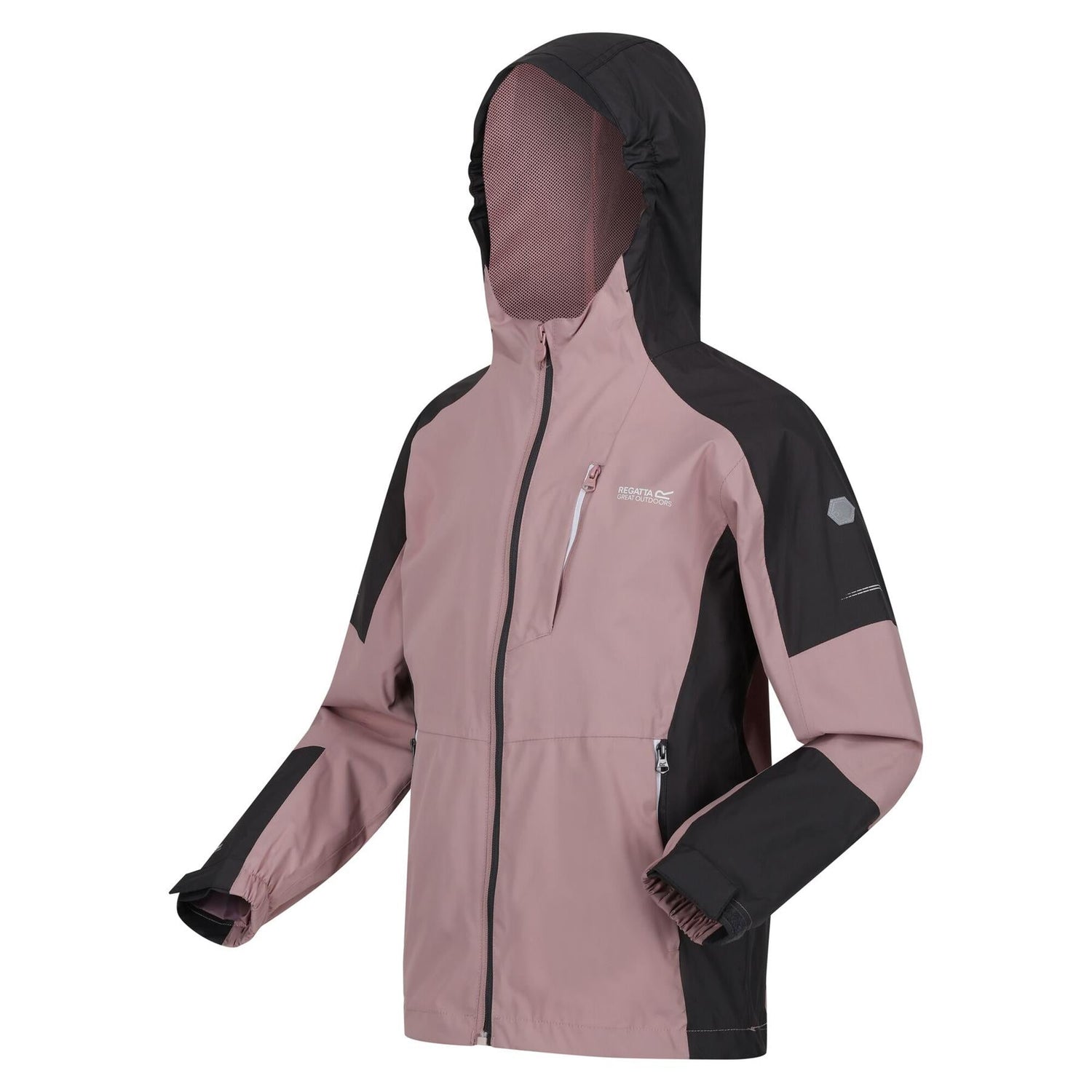 Regatta Kids Calderdale II Waterproof Hooded Zip Pocket Jacket - Just £24.99! Shop now at Warwickshire Clothing.