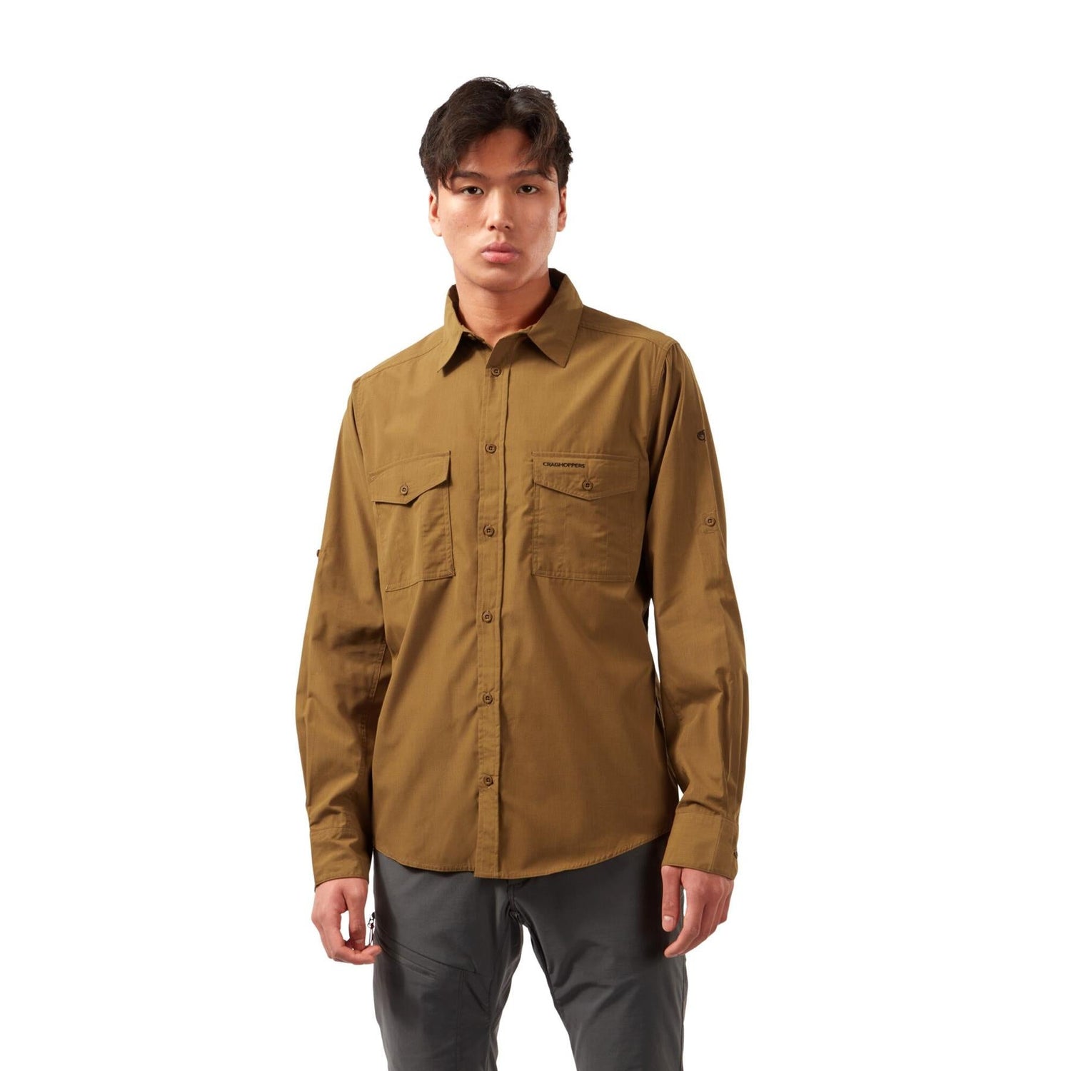 Craghoppers Mens New Kiwi Long Sleeved Shirt Walking Nosi Defence Travel - Just £29.99! Shop now at Warwickshire Clothing.