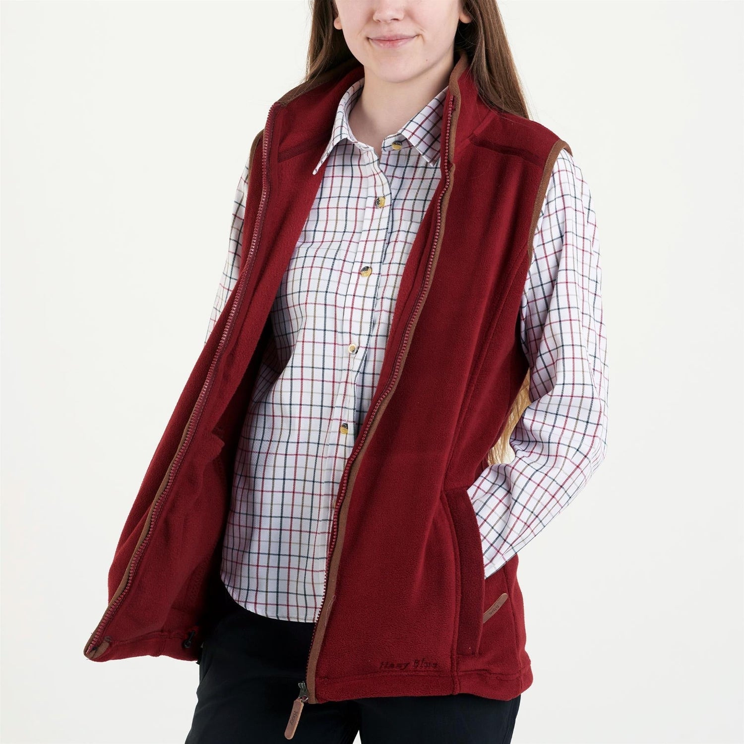 Hazy Blue Womens Sofia Full Zip Fleece Bodywarmer - Just £29.99! Shop now at Warwickshire Clothing.