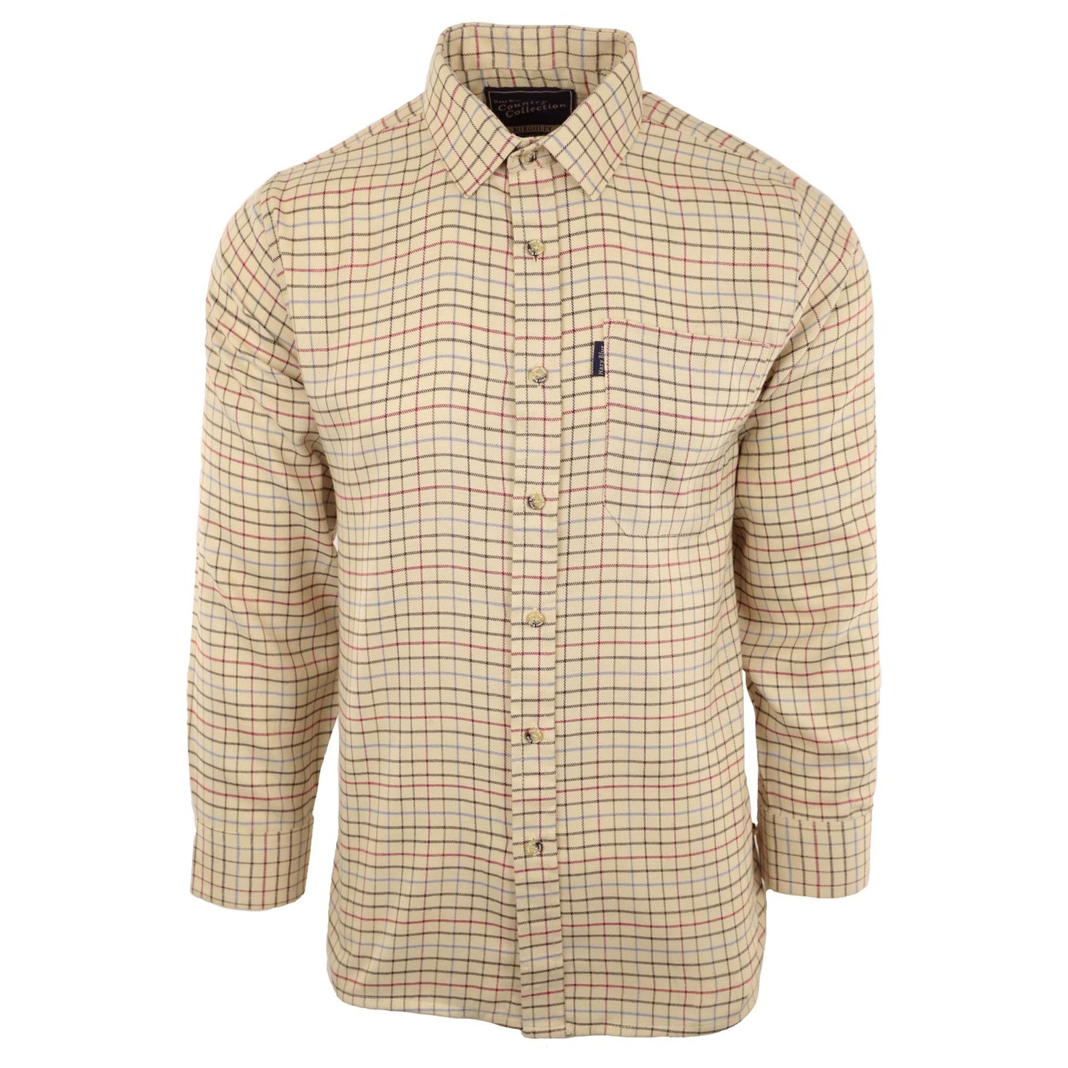 Hazy Blue Mens Long Sleeve Country Check Shirt - Fleece Lined - Just £24.99! Shop now at Warwickshire Clothing.