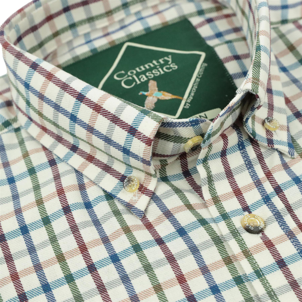 Country Classics Mens Long Sleeve Buttoned Down Collar Shirt - Taunton Blue - Just £18.99! Shop now at Warwickshire Clothing.