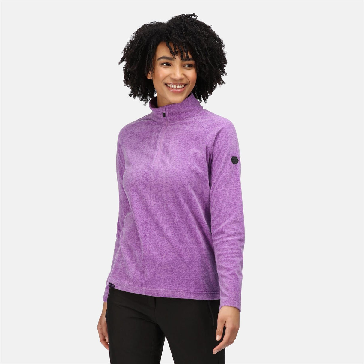 Regatta Womens Pimlo Half Zip Velour Fleece Sweater Pullover Jumper - Just £14.49! Shop now at Warwickshire Clothing.