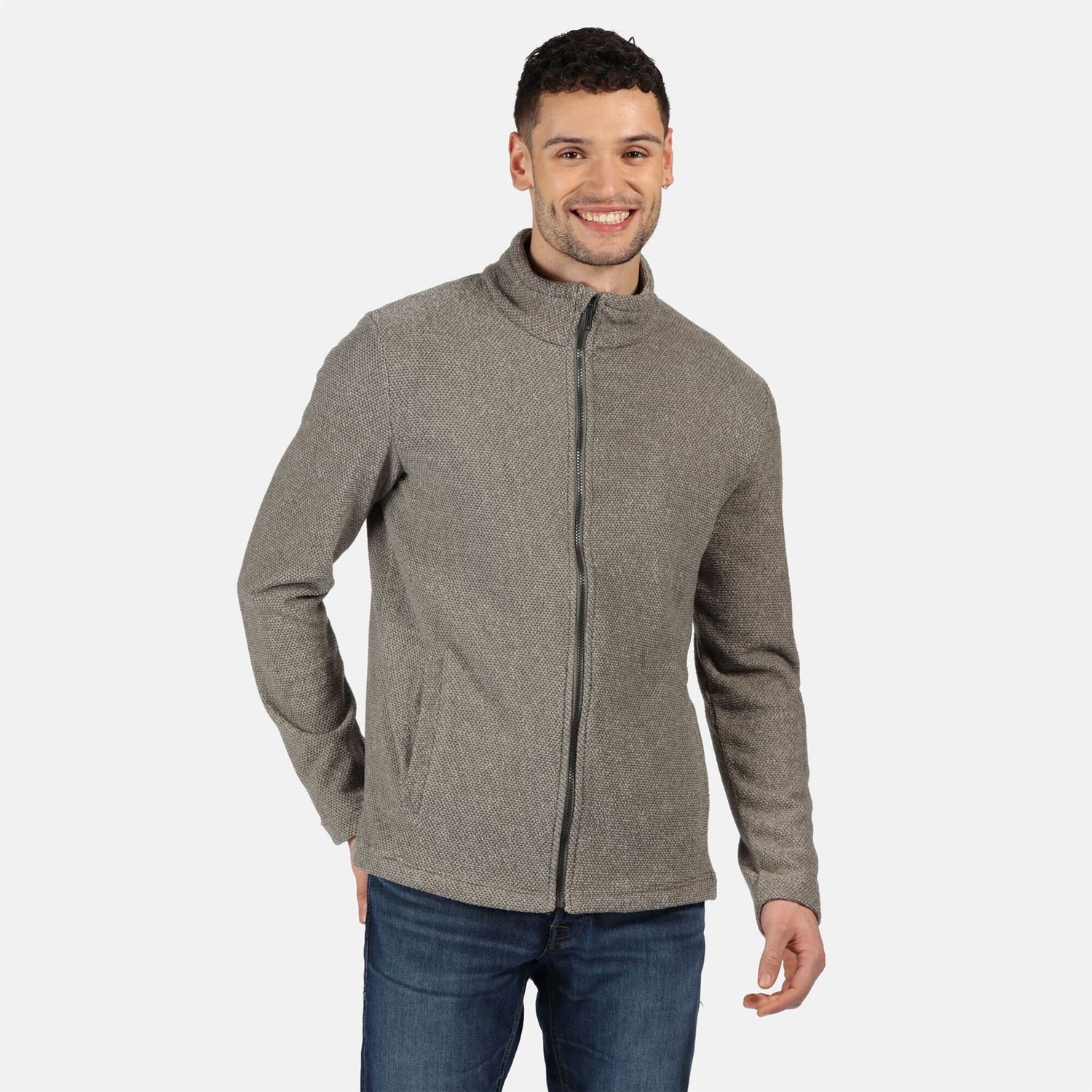 Regatta Mens Esdras Full Zip Honeycomb Fleece Everyday Jacket - Just £24.99! Shop now at Warwickshire Clothing.