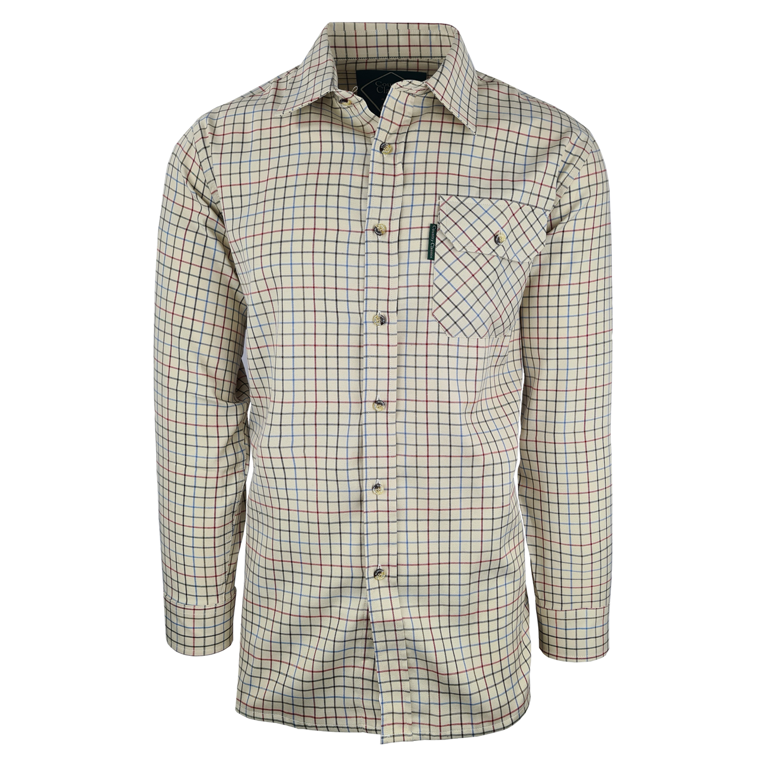 Country Classics Mens Long Sleeve Check Shirt - Burghley Red - Just £18.99! Shop now at Warwickshire Clothing.