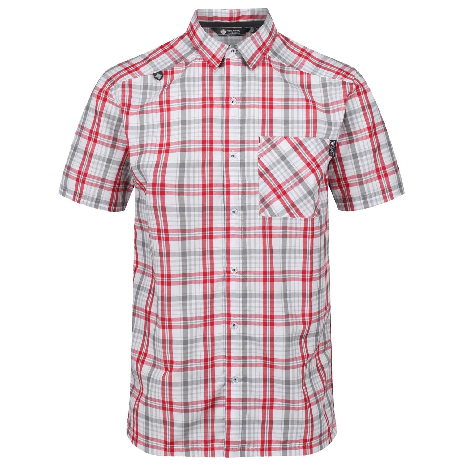 Regatta Mens Mindano V Check Short Sleeve Shirt - Just £14.99! Shop now at Warwickshire Clothing.