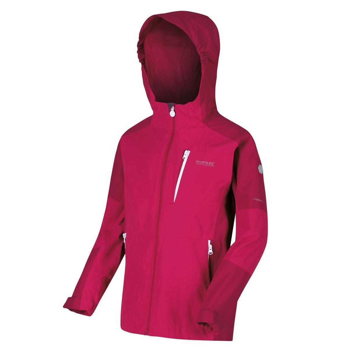 Regatta Kids Calderdale II Waterproof Hooded Zip Pocket Jacket - Just £24.99! Shop now at Warwickshire Clothing.
