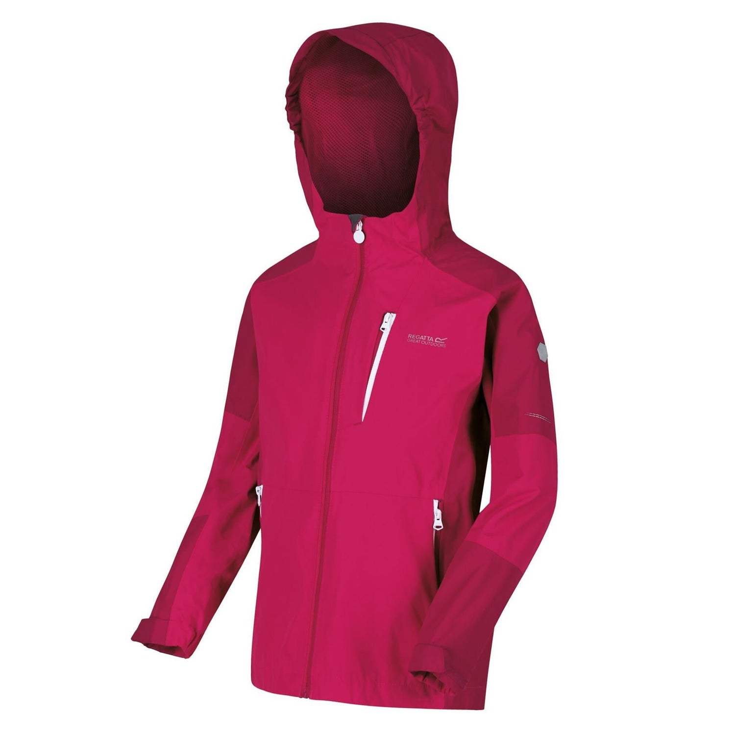 Regatta Kids Calderdale II Waterproof Hooded Zip Pocket Jacket - Just £24.99! Shop now at Warwickshire Clothing.