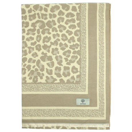 Heritage Warm Cashmere Pashmina Soft Feel Scarves - Leopard - Just £13.99! Shop now at Warwickshire Clothing.