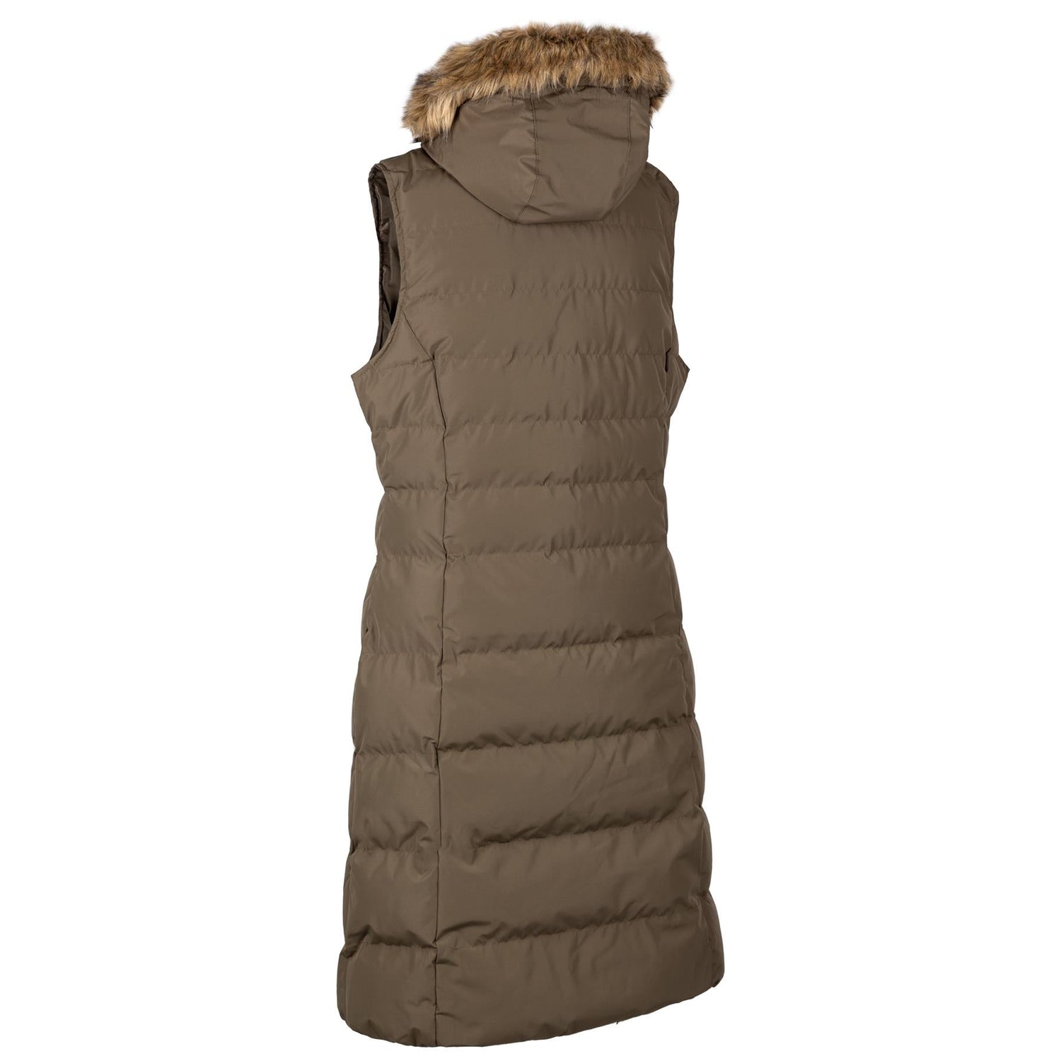 Trespass Audrey Long Gilet Sleeveless Quilted Hooded Limited Edition Bodywarmer - Just £49.99! Shop now at Warwickshire Clothing.