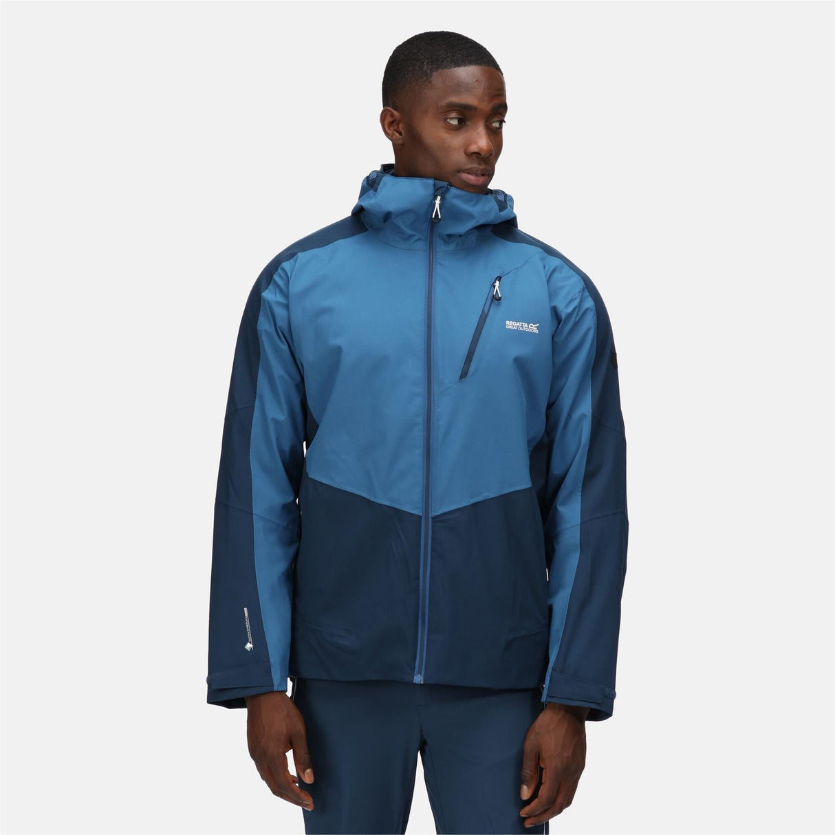 Regatta Men's Highton Stretch II Waterproof Jacket Pacific Green Black - Just £39.99! Shop now at Warwickshire Clothing.