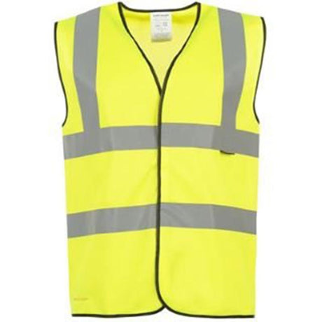 Yellow Hi Visibility Work Safety Reflective Vests - Just £3.99! Shop now at Warwickshire Clothing.