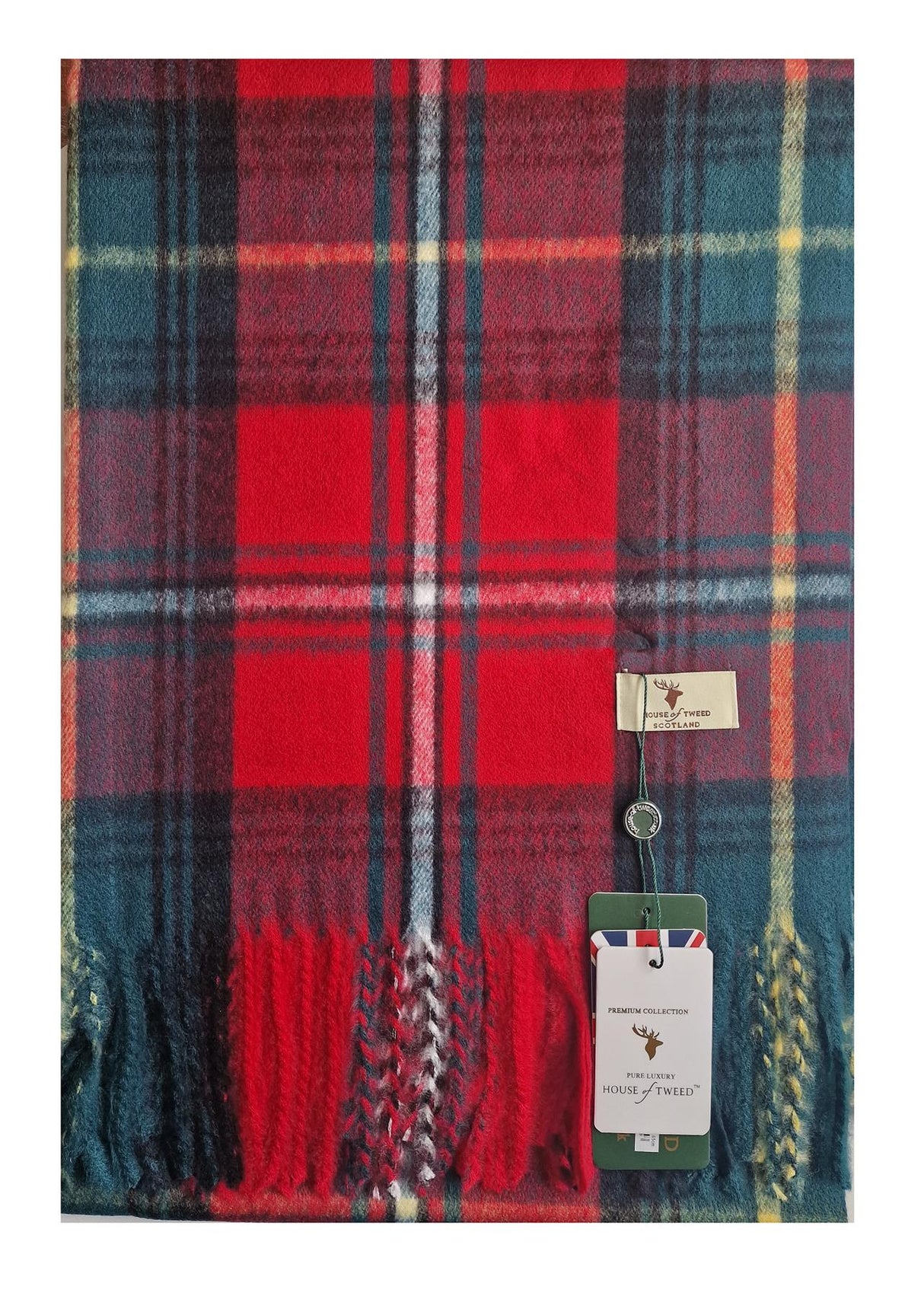 House Of Tweed Womens Soft Tartan Scarf - Just £14.99! Shop now at Warwickshire Clothing.