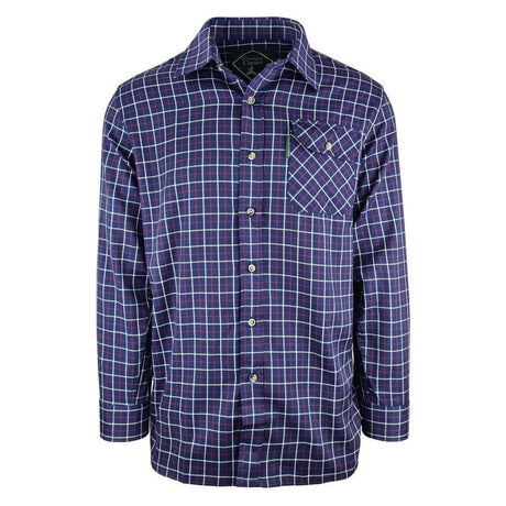 Country Classics Mens Long Sleeve Country Check Shirt - Fontwell Navy - Just £18.99! Shop now at Warwickshire Clothing.
