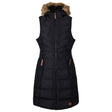 Trespass Audrey Long Gilet Sleeveless Quilted Hooded Limited Edition Bodywarmer - Just £49.99! Shop now at Warwickshire Clothing.