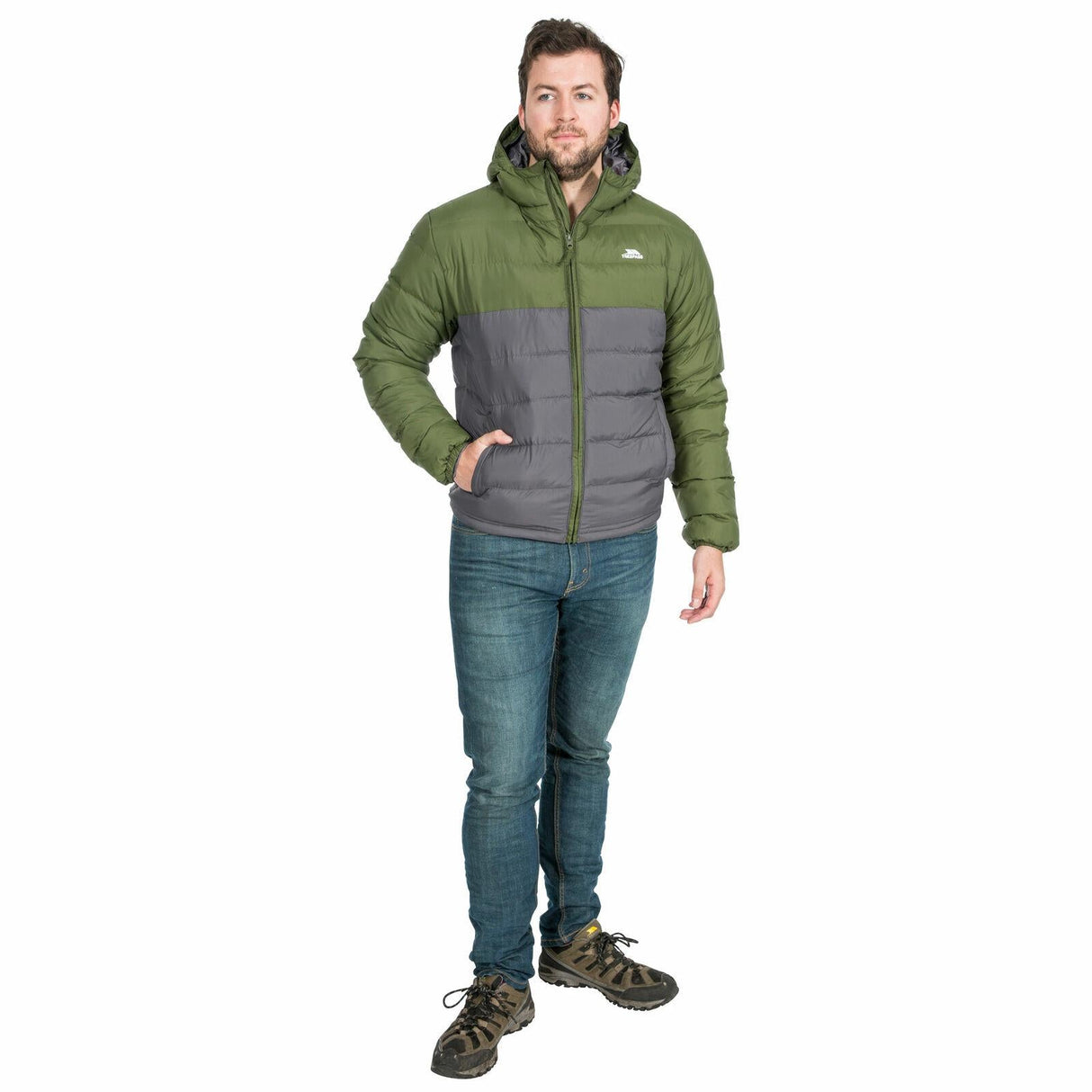 Trespass Mens Oskar Padded Water & Wind Resistant Hooded Padded Jacket - Just £34.99! Shop now at Warwickshire Clothing.