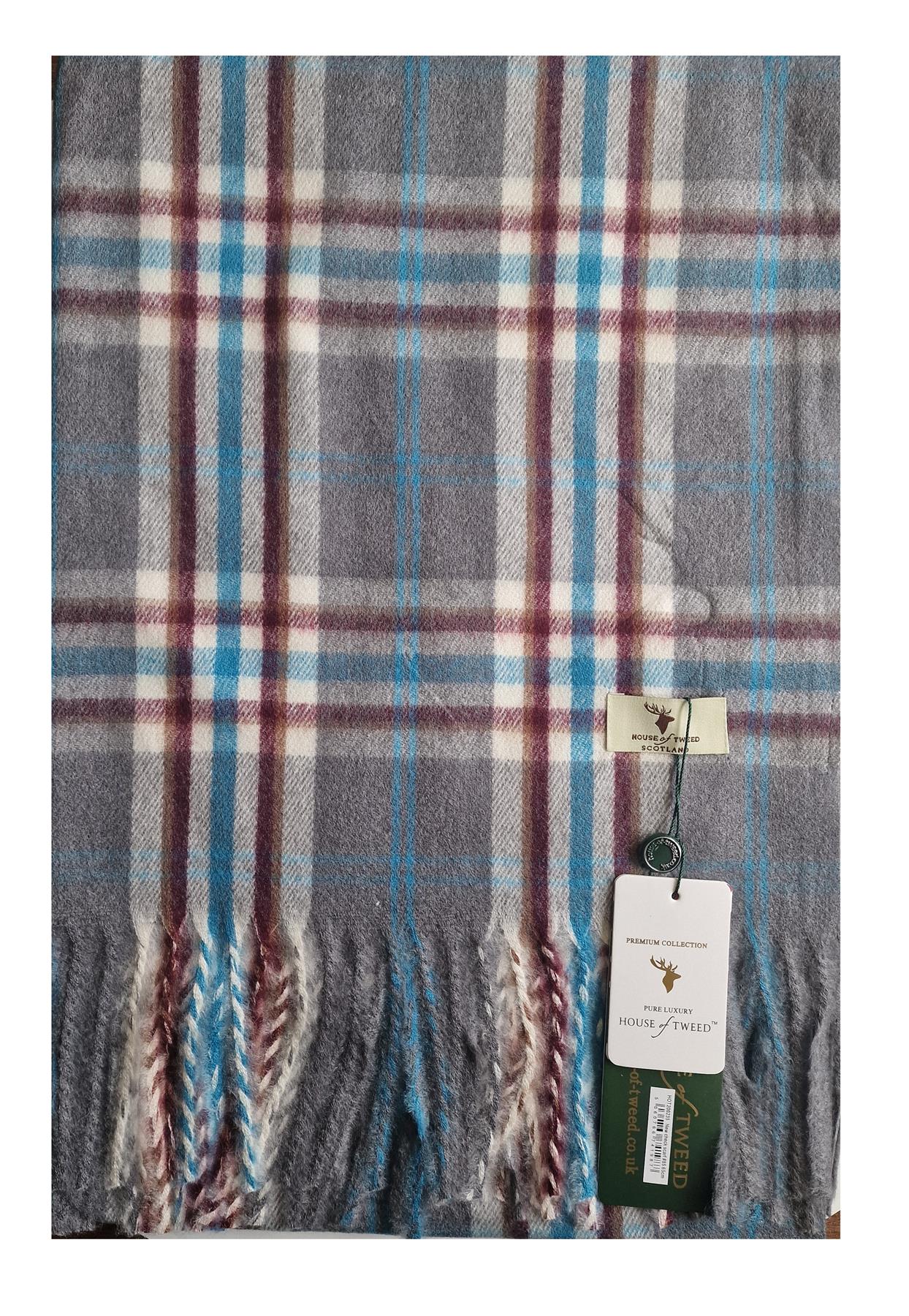 House Of Tweed Womens Soft Tartan Scarf - Just £14.99! Shop now at Warwickshire Clothing.