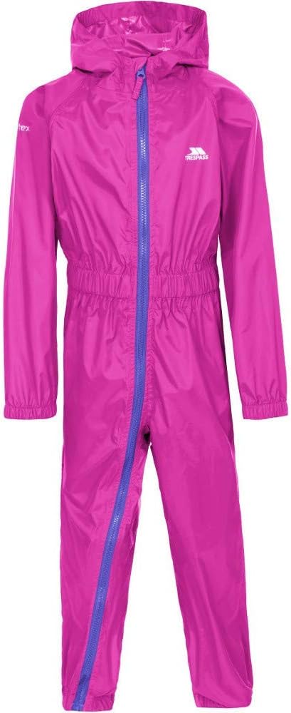 Trespass Kids Button II Rain Suit - Just £12.99! Shop now at Warwickshire Clothing.