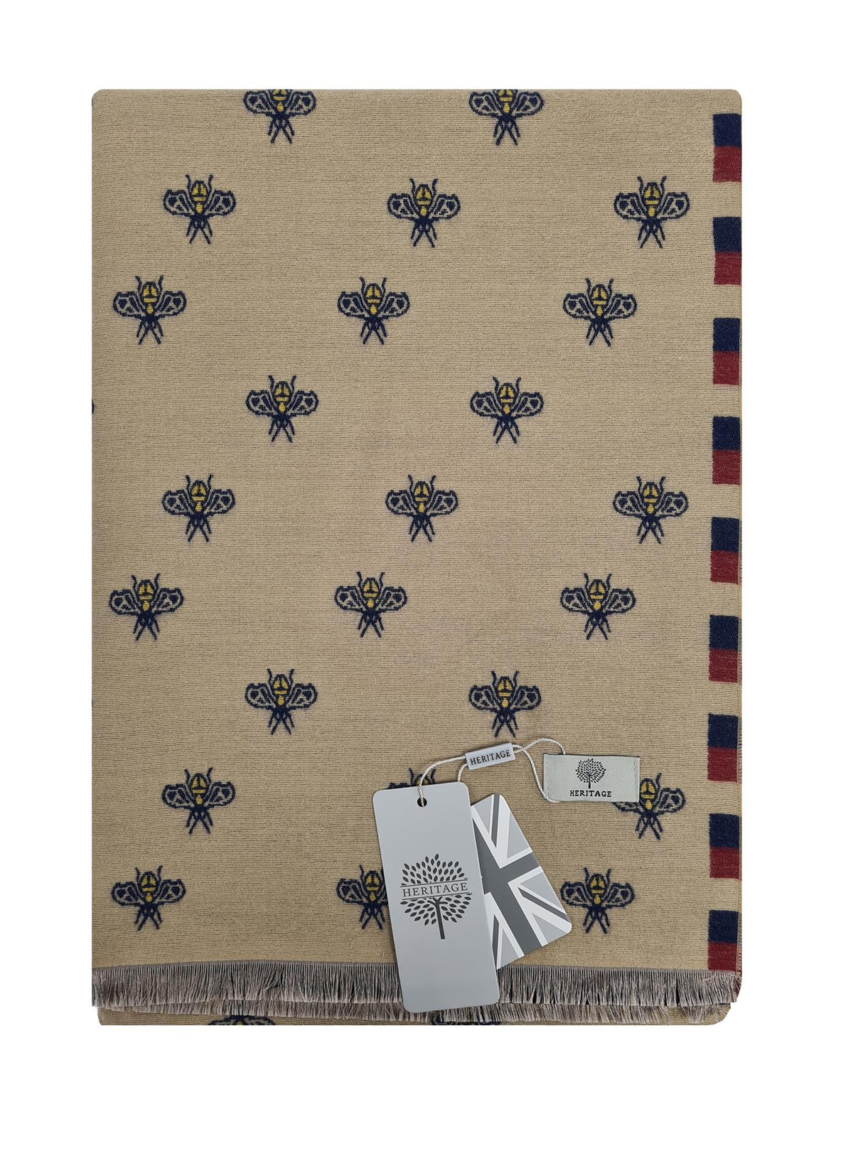 Heritage Ladies Cashmere Luxury Scarf - Bee - Just £13.99! Shop now at Warwickshire Clothing.